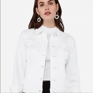 Express White Denim Jacket